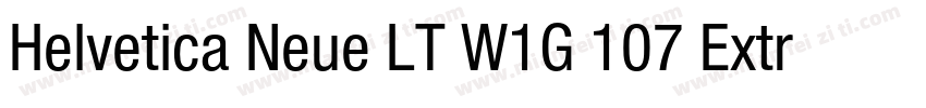 Helvetica Neue LT W1G 107 Extra Bla字体转换